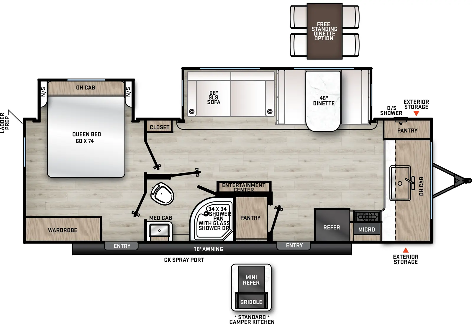 Aurora 26FKDS Floorplan